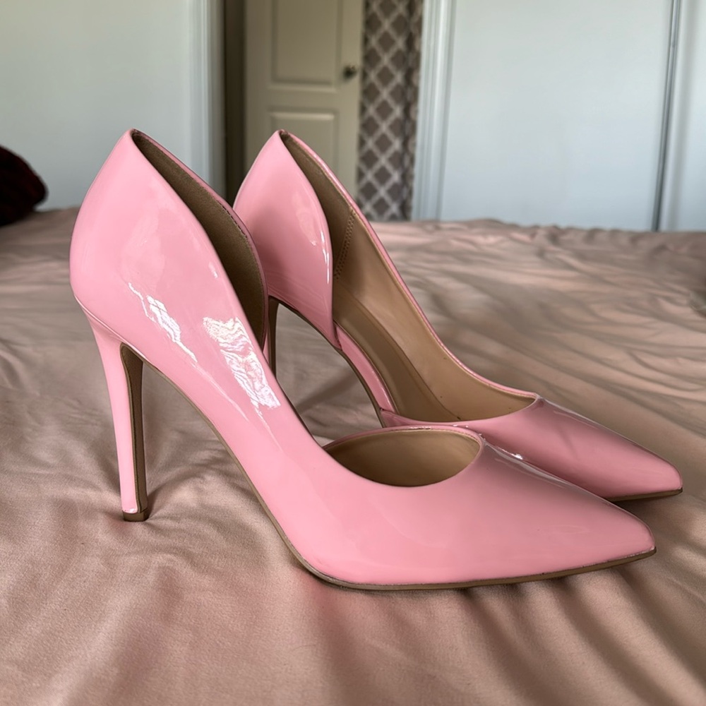 Pink Patent Pumps